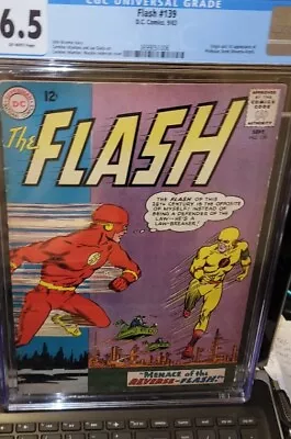 Buy Flash #139 CGC 6.5 Key 1st Appearance Reverse Flash App  OWP 1963 Movie Rare Fn+ • 947.23£