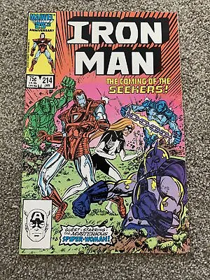 Buy 1987 Iron Man Marvel Comics #214 Copper Age VF+ • 4.74£