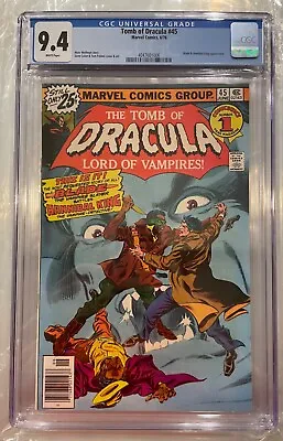 Buy Tomb Of Dracula #45 CGC 9.4 W 1st Appearance Deacon Frost Blade MCU Coming Soon • 158.35£