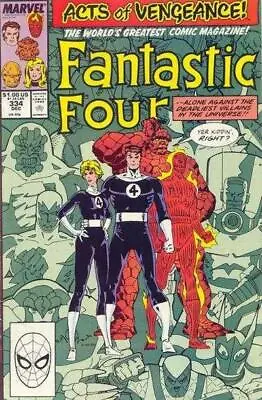 Buy Fantastic Four (1961) # 334 (8.0-VF) Captain America, Thor, Acts Of Vengeance... • 5.85£