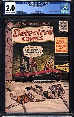 Buy Detective Comics #229 Cgc 2.0 Dc Comics 1956 • 172.47£