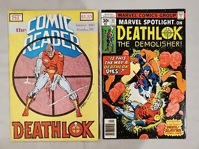 Buy COMIC READER #187 And Marvel Spotlight #33 Deathlok • 23.71£
