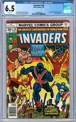 Buy Invaders #20 1977 Marvel CGC 6.5 [30¢] 1st Full Appearance Of Union Jack II • 39.98£
