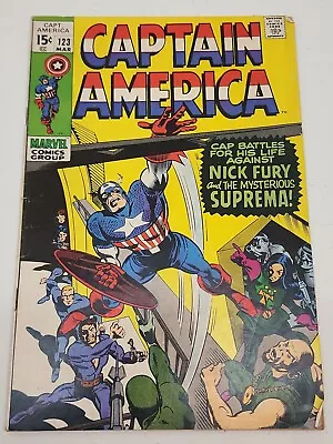 Buy Captain America # 123 1st Suprema By Gene Colan • 32.16£