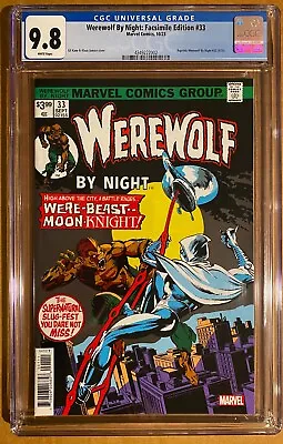 Buy Werewolf By Night # 33 Cgc 9.8! Facsimile Edition! (2023) • 39.49£