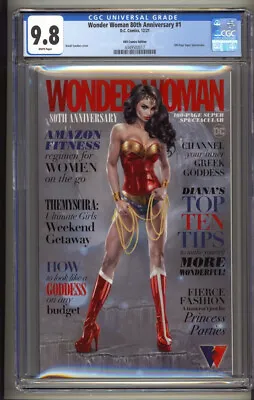 Buy Wonder Woman 80th Anniversary #1 CGC 9.8 KRS Comics Natali Sanders Edition (2021 • 55.59£