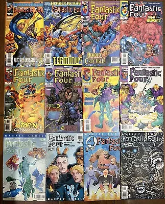 Buy Marvel Comics Fantastic Four Vol.2 Large Mixed Job Lot Of 12 Issues 90’s NM • 3.20£