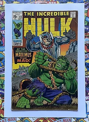 Buy Incredible Hulk #119 - Sept 1969 - Maximus Appearance! - Vg+ (4.5) Cents Copy! • 14.99£
