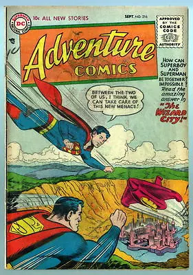 Buy ADVENTURE COMICS #216 W Superboy 1955 Superman Cover • 87.07£