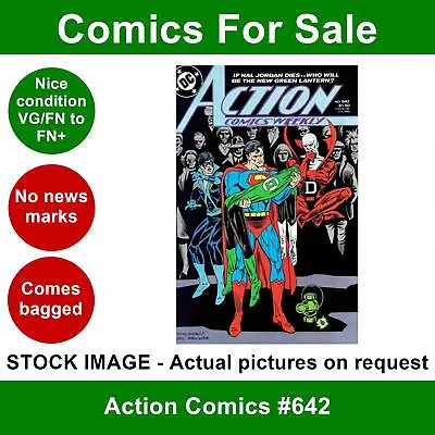 Buy DC Action Comics #642 Comic - VG/FN+ 14 March 1989 • 3.99£