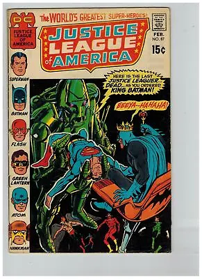 Buy Justice League Of America (1960) #  87 (4.0-VG) (198899) • 9£