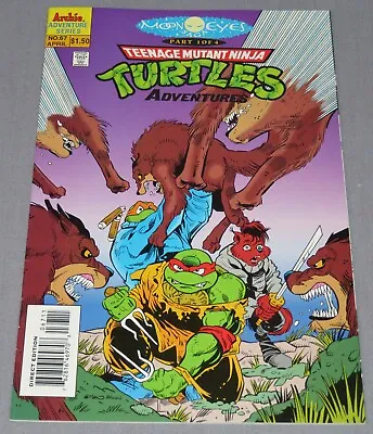 Buy TEENAGE MUTANT NINJA TURTLES ADVENTURES #67 VF/NM Archie Comics 1995 Moon Eyes • 55.40£