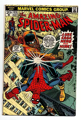 Buy Amazing Spider-Man #123 - Vs Luke Cage -  1973 - VF • 51.97£