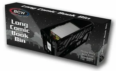 Buy BCW Long Plastic Black Comic Book Acid Free Storage Tote Bin • 63.66£