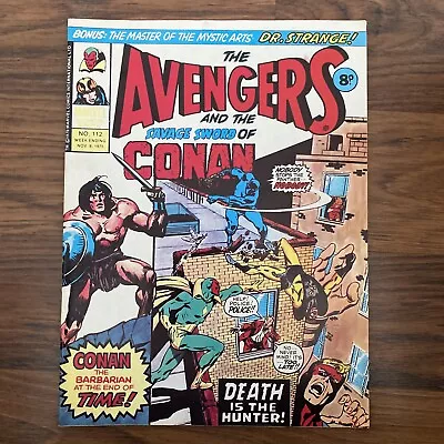 Buy Avengers #112 Marvel UK Magazine November 8 1975 Conan Shang-Chi • 11.19£