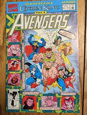 Buy Avengers Annual #21 Marvel 1992  1st App Victor Timely Citizen Kang Nice Copy • 19.98£