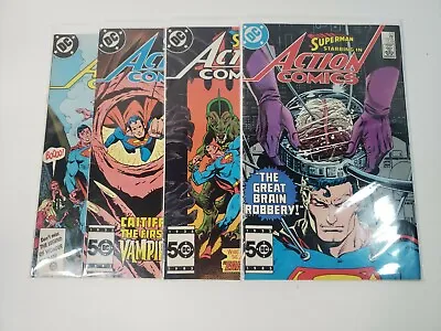 Buy Action Comics 575, 576, 577, 578 (DC Comics) 4 Issue Lot Mid Grade Copies • 9.49£