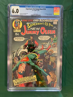 Buy Superman's Pal Jimmy Olsen #134 CGC 6.0 1st App Of DARKSEID DC Comic Key! 1970 • 267.22£