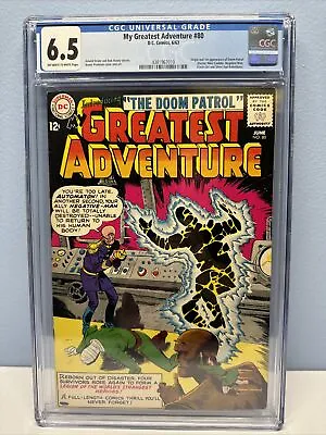 Buy My Greatest Adventure #80 Cgc 6.5 Ow/wh Pages  1st App Doom Patrol 1963 • 1,024.95£
