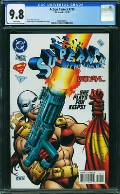 Buy Action Comics #718 CGC 9.8 1995 DC (1st App Demolitia) (Superman 4 Homage Cover) • 60.32£