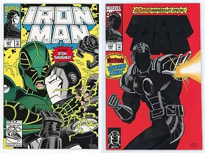 Buy Iron Man #287 & #288 NM SET 1st Atom Smasher Foil Cover 2-Part Story 1992 Marvel • 11.31£
