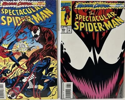 Buy Spectacular Spider-Man #202-203 (Marvel 1993) Maximum Carnage *VF-NM* • 15.76£