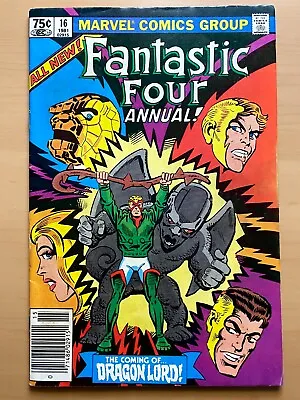 Buy Fantastic Four Annual #16 (FN). Ditko. 1st Dragon Lord.  Marvel Comics 1981. • 3.22£