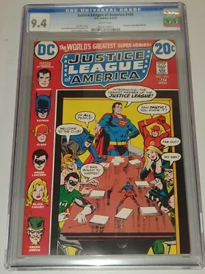 Buy Justice League Of America #105 Cgc 9.4 White Pages Dc Comics Elongated Jla (sa) • 139.99£