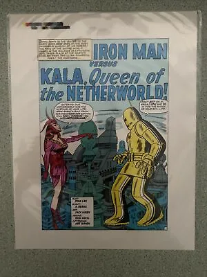 Buy RARE Iron Man Tales Of Suspense 43 1963 Color Splash Page Production Art Kirby • 80.31£