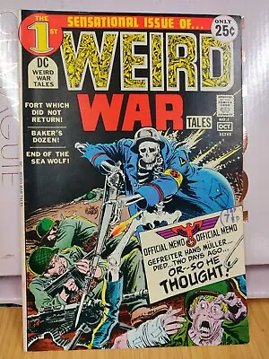 Buy Weird War Tales #1 Gc 1971 Joe Kubert Cover!! DC Comic  • 6.59£