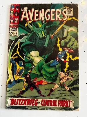 Buy Avengers #45 Super-Adaptoid! Scarlet Witch! Captain America! Marvel 1967 • 9.48£