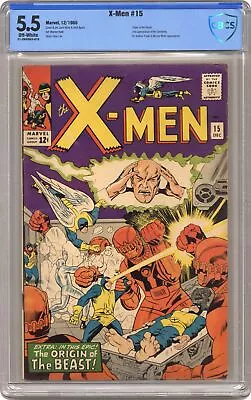 Buy Uncanny X-Men #15 CBCS 5.5 1965 21-2B4FB03-010 • 245.07£