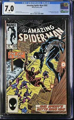 Buy 🔑🔥amazing Spider-man #265 Cgc 7.0 1st Silver Sable !! 151001 • 26.97£
