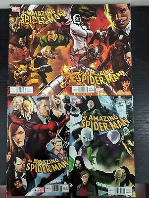 Buy Amazing Spider-Man 643 644 645 646 Newsstand Editions Djurdjevic Connecting Var • 118.76£