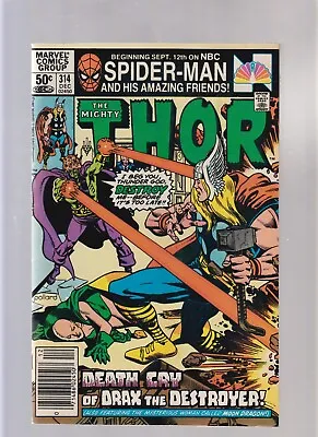 Buy Mighty Thor #314 - Origin Drax (7/7.5) 1981 • 3.18£