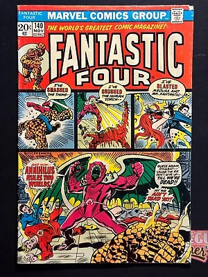 Buy FANTASTIC FOUR #140 November 1973 Origin Of Annihilus • 7.23£