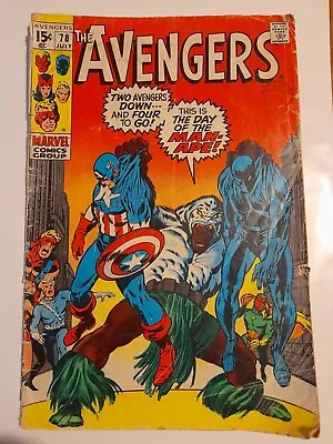 Buy The Avengers #78 July 1970 Good- 1.8 1st Team Appearance Of Lethal Legion • 4.99£