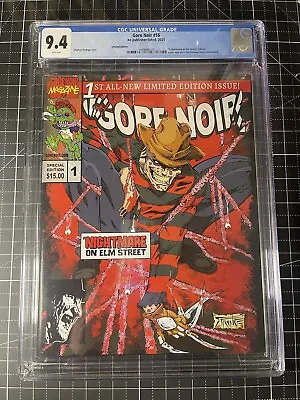 Buy Gore Noir 1 Freddy Krueger Todd McFarlane 1990 Spider-Man 1 Homage CGC 9.4 • 317.77£