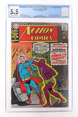 Buy Action Comics #340 - D.C. Comics 1966 CGC 5.5 Origin And 1st Appearance Of The P • 156.88£