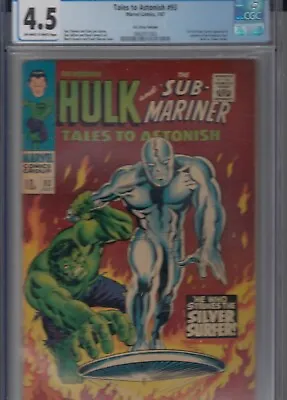 Buy Tales To Astonish 93 CGC 4.5 - 1967 -superb Silver Surfer Cover -PRICE REDUCTION • 165£