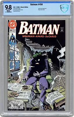 Buy Batman #450 CBCS 9.8 1990 21-198539E-022 • 75.33£