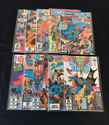 Buy WORLD'S FINEST COMICS Lot Of 10 SUPERMAN, BATMAN, DC COMICS, BRONZE, Rare Key • 43.48£