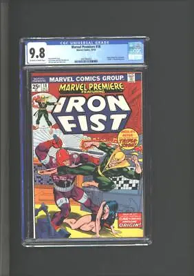 Buy Marvel Premiere #18 CGC 9.8 Origin Of Iron Fist Conclusion 1974 • 191.88£