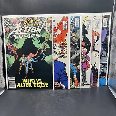 Buy ACTION COMICS Issue #’s 570 571 572 573 574 & 575 (DC/ADAMS) LOT OF 6. (A19)(17) • 17.58£