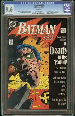 Buy Batman #428 CGC 9.6 Death Of Jason Todd  Death In The Family • 118.70£