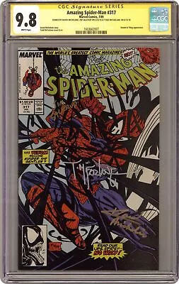 Buy Amazing Spider-Man #317 CGC 9.8 SS Michelinie/Salicrup/McFarlane 1989 1603662007 • 1,335.20£