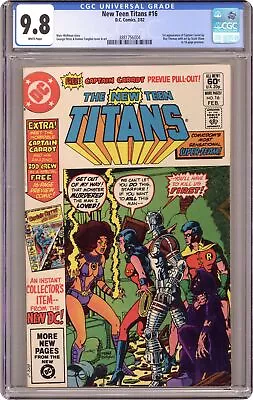 Buy New Teen Titans #16 CGC 9.8 1982 3881756004 1st App. Captain Carrot • 150.22£