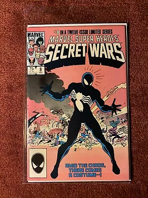 Buy 1984 Marvel Super Heroes Secret Wars #8 Key Origin Spidey Black Suit! See Des • 119.50£