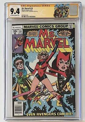 Buy Ms. Marvel #18 (1978) CGC 9.4 OWW - SS Chris Claremont - 1st Full Mystique • 532.23£