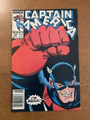 Buy Captain America #354 Newsstand First 1st U.S. Agent Appearance 1989 VF • 15.80£